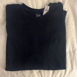 New XXL Gap Navy Thermal Long Sleeve Tee Mens
